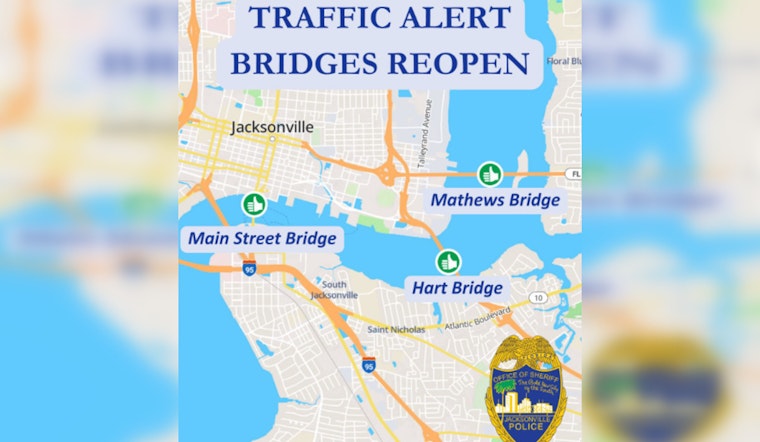 Main Street, Hart, and Mathews Bridges Reopen in Jacksonville Post-Winter Storm Enzo, Authorities Urge Caution on Icy Roads