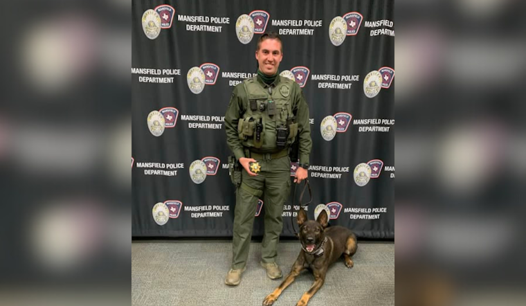 Mansfield Police Department Honors K-9 Stache with Retirement Ceremony After Years of Dedicated Service