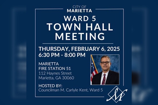 Marietta's Ward 5 Councilman Kent to Host Town Hall Meeting at Fire Station 51