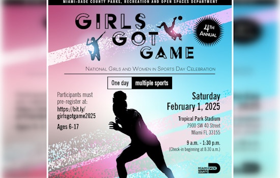 Miami-Dade Parks Hosts 4th Annual Girls Got Game Event to Empower Young Athletes