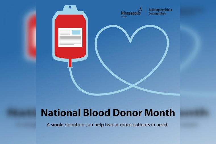 Minneapolis Health Department Urges Residents to Donate Blood Amid Persistent National Need
