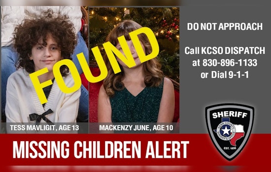 Missing Kerr County Girls Found Safe, Texas Amber Alert Cancelled