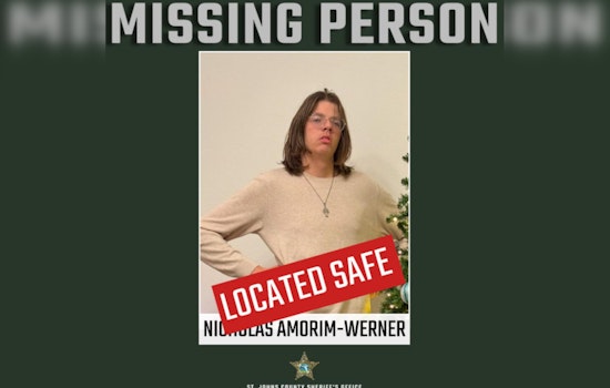 Missing St. Johns County Teenager Nicholas Amorim-Werner Found Safe After Intense Search