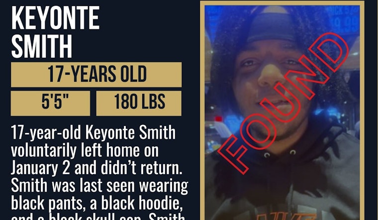 Missing Teen Keyonte Smith Safely Located and Reunited with Family