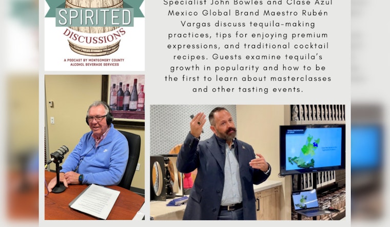 Montgomery County ABS Podcast "Spirited Discussions" Explores Premium Sipping Tequila with Clase Azul