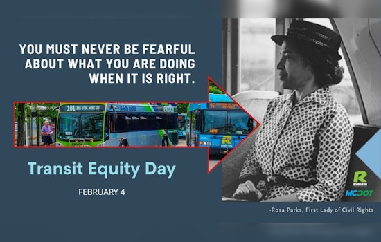 Montgomery County Honors Rosa Parks with Fare-Free Day Across Ride On Bus Services
