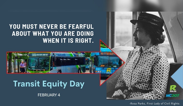 Montgomery County Honors Rosa Parks with Fare-Free Day Across Ride On Bus Services