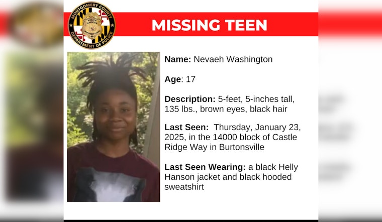 Montgomery County Police Intensify Search for Missing Teen Nevaeh Washington