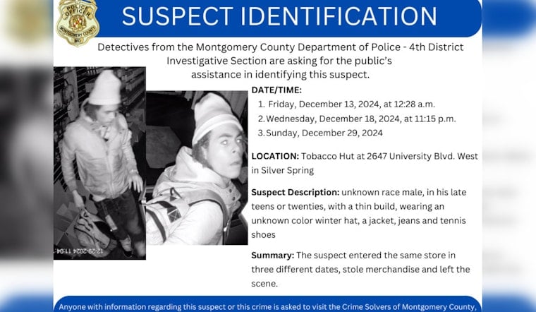 Montgomery County Police Seek Help to Crack String of Burglaries, Offer Reward for Tips Leading to Arrest