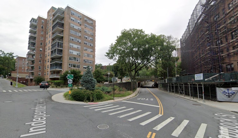 MTA Bus Perilously Dangles Over Bronx Street After Crashing Through Wall, Driver Unharmed