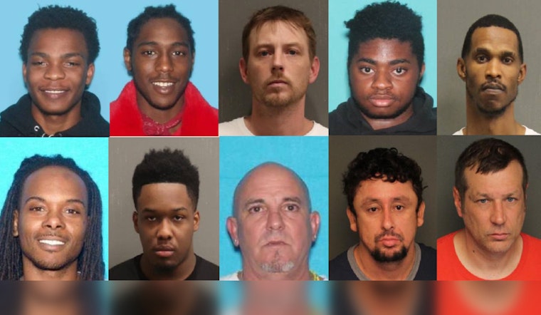 Nashville Police Release Top 10 Most Wanted List Seeking Public's Aid in Apprehending Dangerous Fugitives