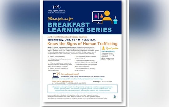 Nassau County Hosts Free Online Class to Combat Human Trafficking in Northeast Florida