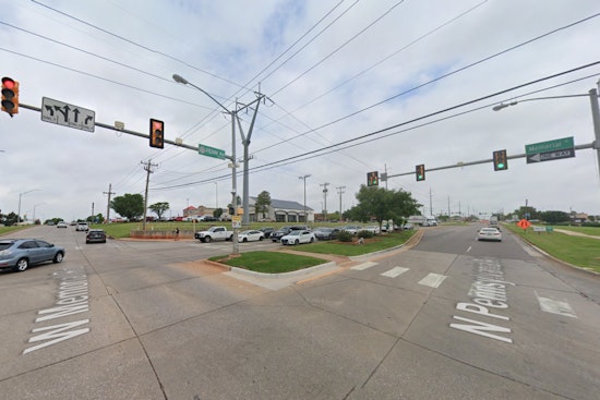 No Serious Injuries After Car Strikes Utility Pole and Catches Fire in Northwest Oklahoma City