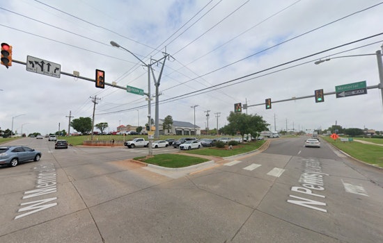 No Serious Injuries After Car Strikes Utility Pole and Catches Fire in Northwest Oklahoma City