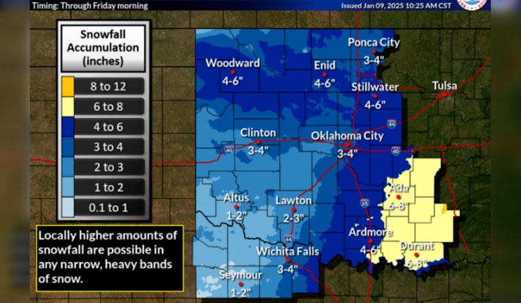 Norman Declares Winter Storm Warning, City Events Canceled, Residents Advised to Stay Indoors