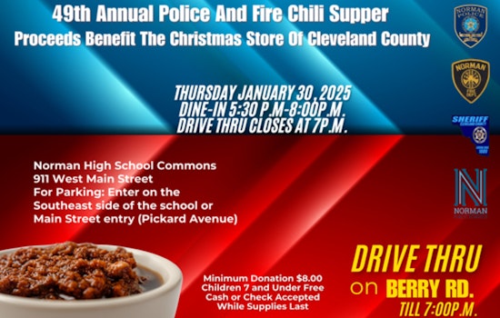 Norman Officials Host 49th Annual Chili Benefit Supporting Cleveland County Christmas Store on Jan 30