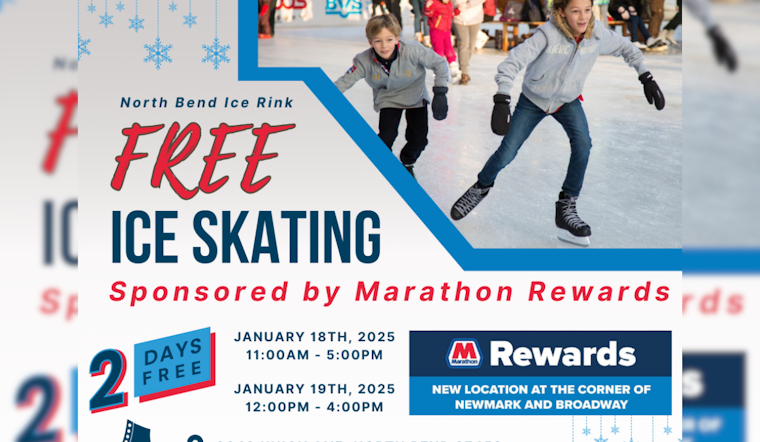 North Bend Offers Free Ice-Skating Weekend Courtesy of Marathon Rewards and Local Rink