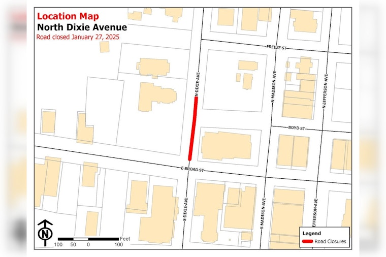 North Dixie Avenue Closure for Church HVAC Upgrade