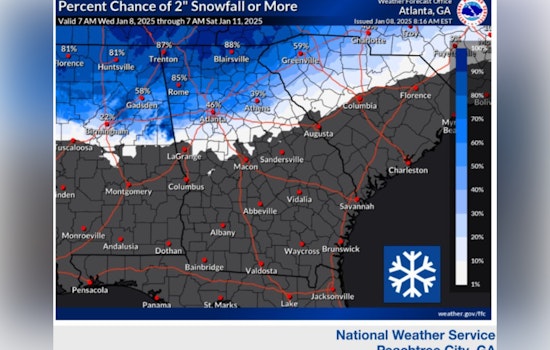 North Georgia, Including Dunwoody, on Alert for Winter Storm, Residents Urged to Prepare for Snow and Ice Accumulations