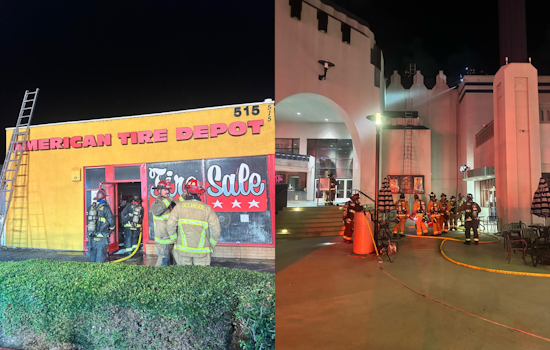 Oceanside Fire Department Probes Suspected Arson at Regal Cinema, Separate Blaze Strikes American Tire Depot
