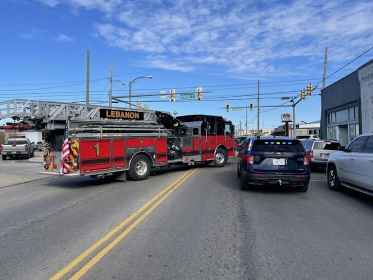Pedestrian Seriously Injured in Vehicle Collision in Lebanon, Major Intersection Closed for Investigation