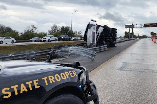Pinellas Park Man Injured as Truck Overturns on I-275 in Pinellas County Due to Slick Road Conditions