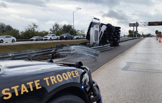 Pinellas Park Man Injured as Truck Overturns on I-275 in Pinellas County Due to Slick Road Conditions