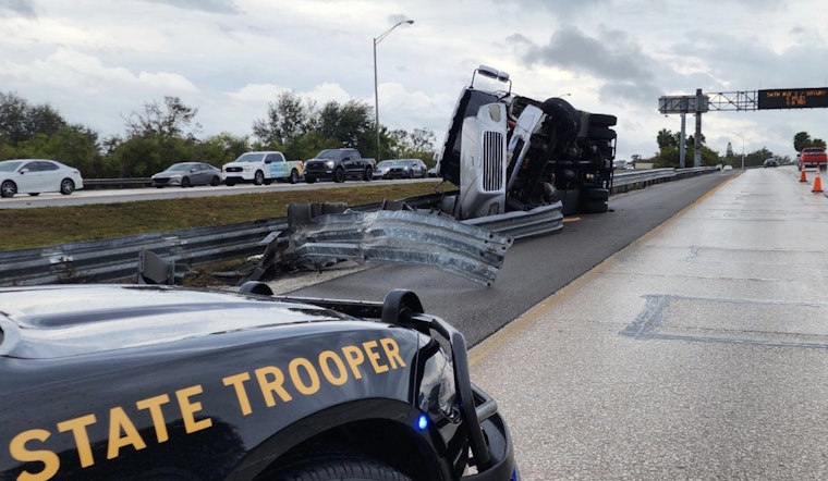 Pinellas Park Man Injured as Truck Overturns on I-275 in Pinellas County Due to Slick Road Conditions