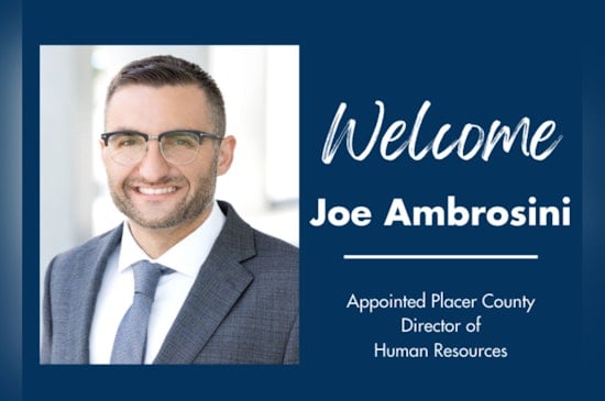 Placer County Welcomes New HR Director Joe Ambrosini With Local Roots and Long Beach Experience