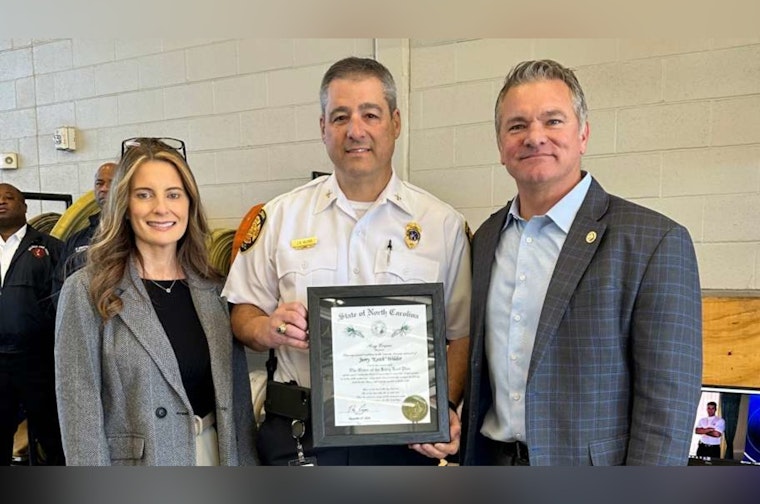 Raleigh Fire Battalion Chief Honored with The Order of the Long Leaf
