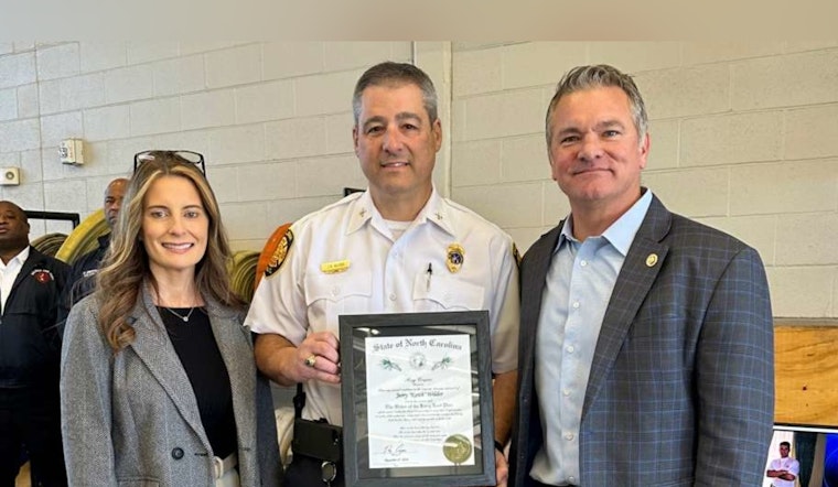 Raleigh Fire Battalion Chief Honored with The Order of the Long Leaf
