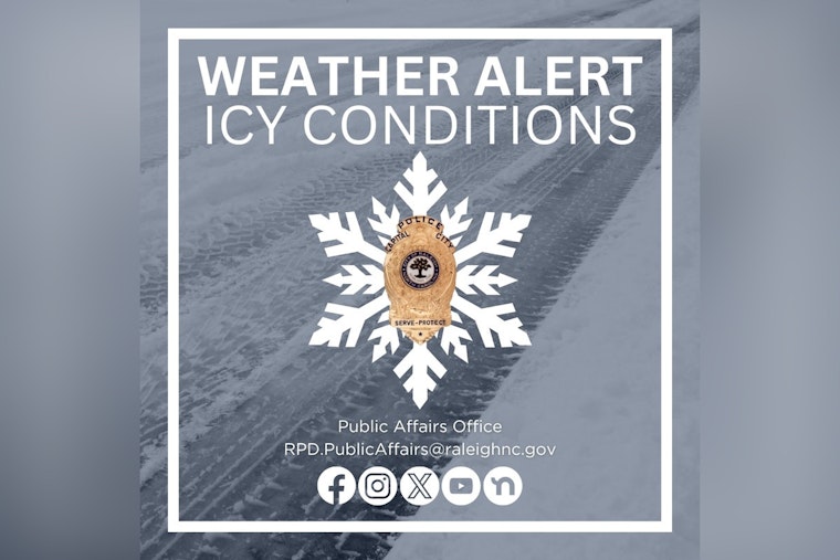 Raleigh Officials Urge Caution as Icy Roads Pose Risks to Motorists