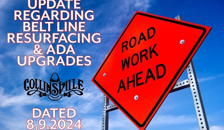 Resurfacing and ADA Upgrades Along Belt Line Road in Collinsville Promise Smoother Travel Despite Intermittent Construction Pauses