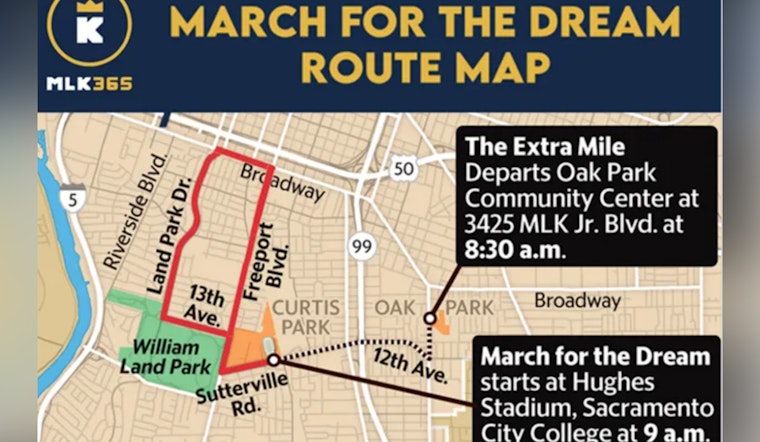 Sacramento Hosts MLK Day Events with Anticipated Road Closures and Community Participation