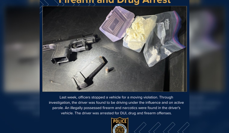 Sacramento Police Seize Drugs and Firearm, Arrest DUI Suspect on Active Parole During Traffic Stop
