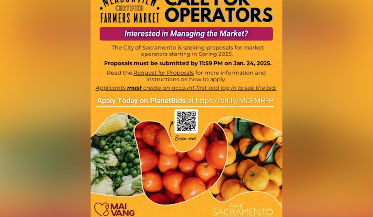 Sacramento Seeks New Operator for Meadowview Certified Farmers Market with $320,000 Agreement