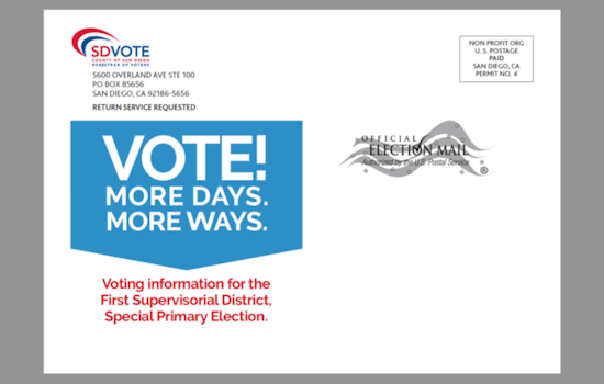 San Diego County Encourages Voter Participation with Over 376,000 Postcards for First Supervisorial District Election