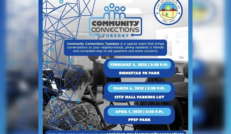 San Luis Invites Residents to 'Community Connections Meetings' in Parks for Casual Chats with City Officials