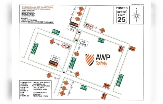 San Simon Begins Vital Water Infrastructure Project; Downtown Traffic Diverted with Detour Plan in Place