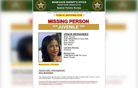 Search Intensifies for Missing 15-Year-Old Venus Hernandez in Northwest Miami-Dade