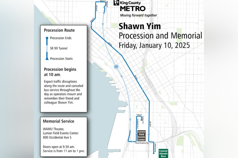 Seattle to Honor Fallen King County Metro Driver with Downtown Memorial Procession