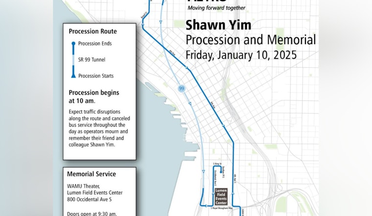 Seattle to Honor Fallen King County Metro Driver with Downtown Memorial Procession