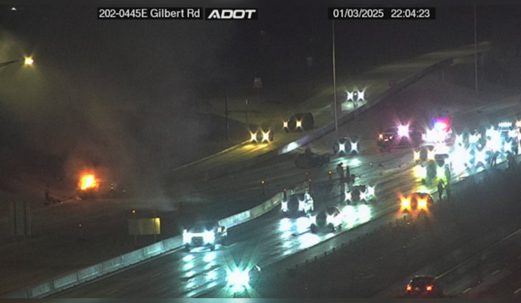 Section of Loop 202 Santan Freeway in Gilbert Reopened After Fatal Two-Vehicle Collision