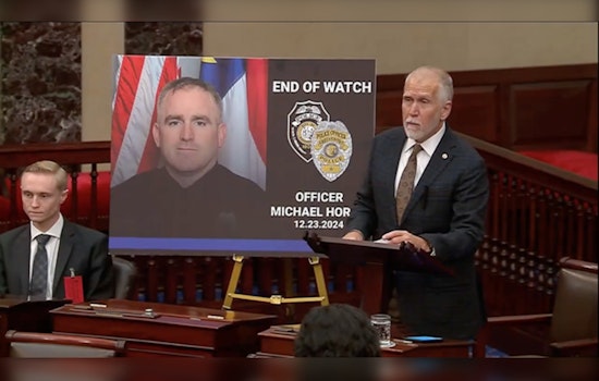 Senator Thom Tillis Honors Fallen Greensboro Police Officer Michael Horan on Senate Floor