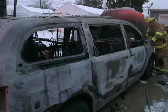 South Euclid Minivan Blaze Controlled by Firefighters, Protects Neighborhood Homes from Major Damage