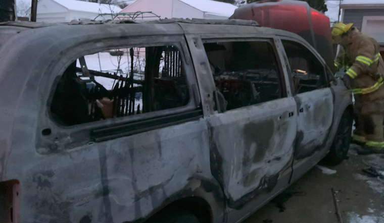South Euclid Minivan Blaze Controlled by Firefighters, Protects Neighborhood Homes from Major Damage