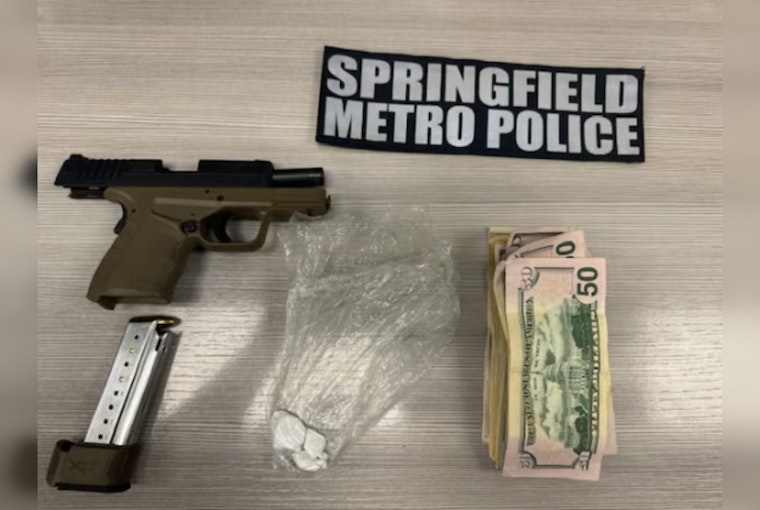 Springfield Police Seize Loaded Firearm and Cocaine, 41-Year-Old Man Faces Multiple Charges