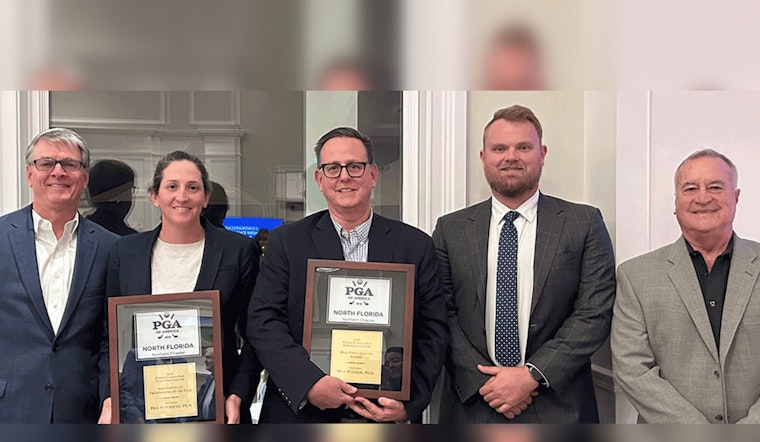St. Johns Golf Club's Wes Tucker and Bea Mauricio Honored with Prestigious PGA North Florida Awards