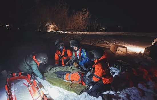 St. Louis County Rescue Squad Sharpens Snowmobile Rescue Skills in Subzero Training at Pike Lake