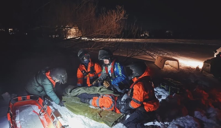 St. Louis County Rescue Squad Sharpens Snowmobile Rescue Skills in Subzero Training at Pike Lake